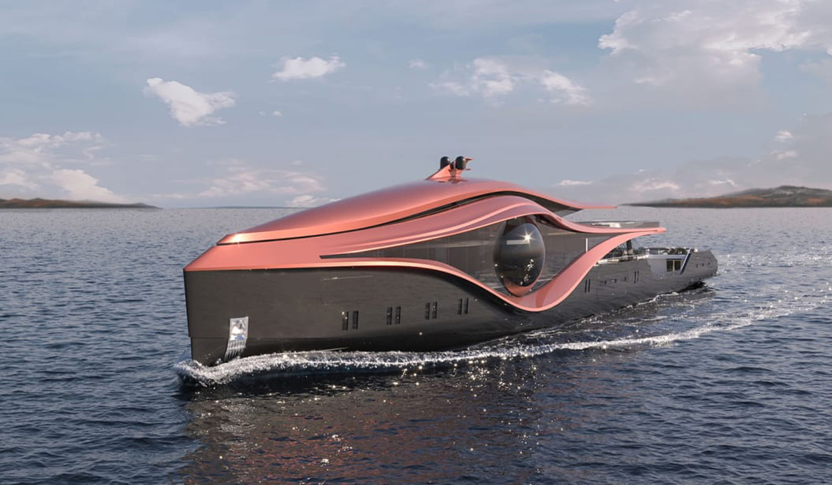 The unusual new superyacht concept with a giant glass eye
